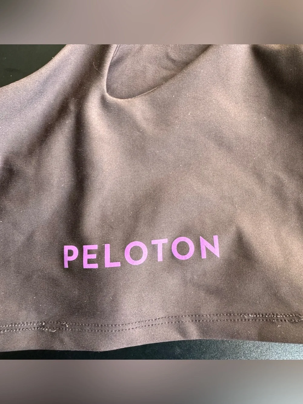 Peloton Show Up Side to Side Women's Chocolate Brown Sports Bra Size: S